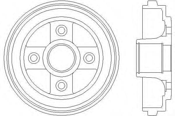 8DT 355 300-391 Behr Hella Гальмівний барабан