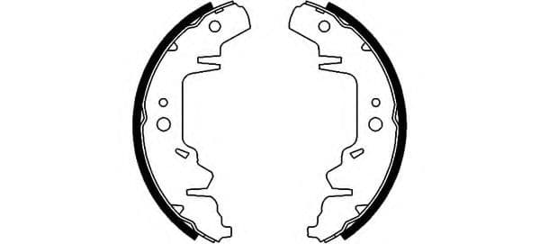 8DB 355 001-711 Behr Hella Гальмівні колодки