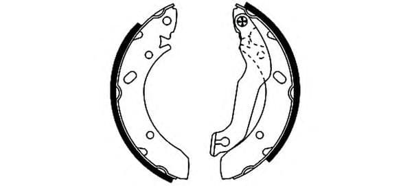 8DB 355 001-861 Behr Hella Гальмівні колодки