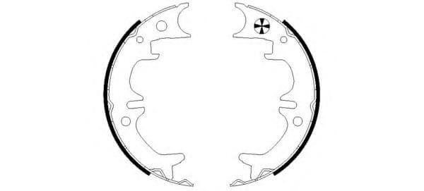 8DA 355 050-521 Behr Hella Колодки ручника