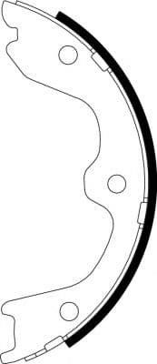 8DA 355 050-691 Behr Hella Колодки ручника