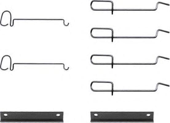 8DZ 355 202-241 Behr Hella Компоненти дискових гальмівних колодок