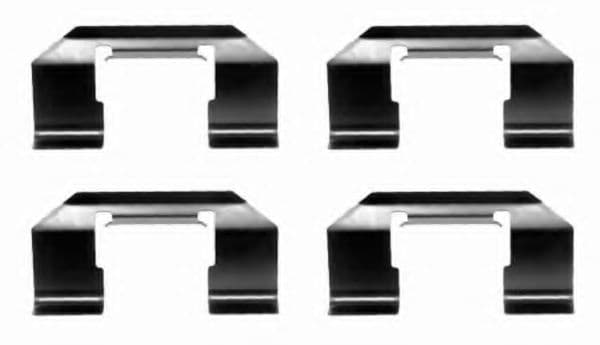 8DZ 355 202-491 Behr Hella Комплектующие дисковых тормозных колодок