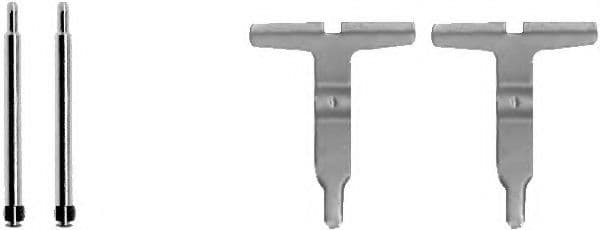 8DZ 355 202-651 Behr Hella Компоненти дискових гальмівних колодок