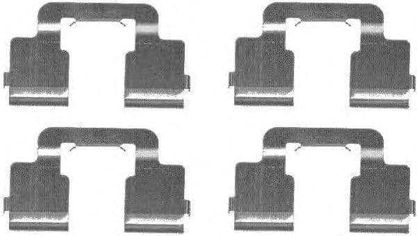 8DZ 355 203-341 Behr Hella Компоненти дискових гальмівних колодок