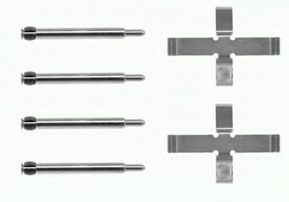 8DZ 355 203-461 Behr Hella Комплектующие дисковых тормозных колодок