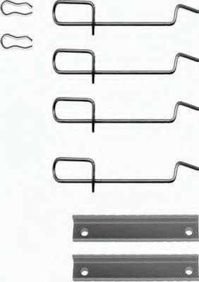 8DZ 355 203-471 Behr Hella Компоненти дискових гальмівних колодок