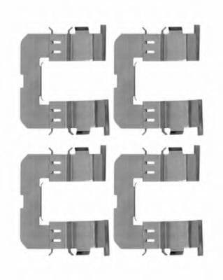 8DZ 355 204-361 Behr Hella Комплектующие дисковых тормозных колодок