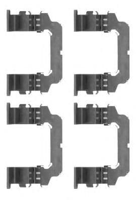 8DZ 355 204-621 Behr Hella Компоненти дискових гальмівних колодок для Nissan Patrol