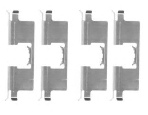 8DZ 355 204-651 Behr Hella Комплектующие дисковых тормозных колодок для Rover 800