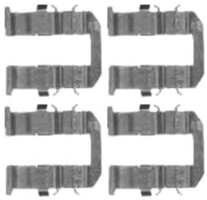 8DZ 355 205-131 Behr Hella Комплектующие дисковых тормозных колодок