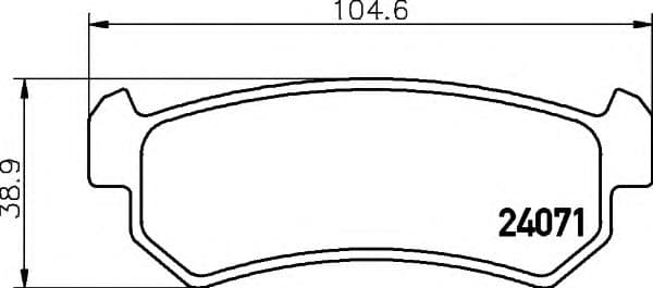 8DB 355 011-451 Behr Hella Гальмівні колодки