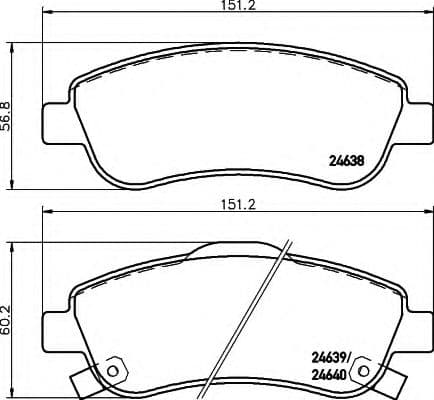 8DB 355 013-611 Behr Hella Гальмівні колодки для Honda CR-V