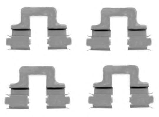 8DZ 355 203-551 Behr Hella Компоненти дискових гальмівних колодок