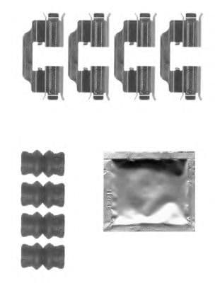 8DZ 355 205-301 Behr Hella Комплектующие дисковых тормозных колодок