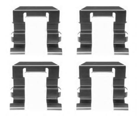 8DZ 355 205-381 Behr Hella Компоненти дискових гальмівних колодок для Nissan Almera