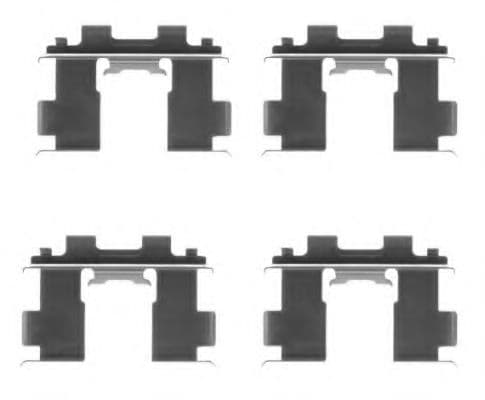 8DZ 355 205-391 Behr Hella Комплектующие дисковых тормозных колодок для Nissan Almera