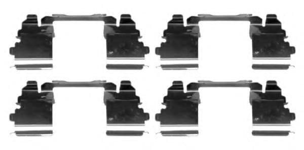 8DZ 355 205-401 Behr Hella Компоненти дискових гальмівних колодок