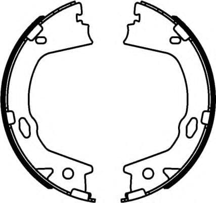 8DA 355 051-081 Behr Hella Колодки ручника для Hyundai Grandeur
