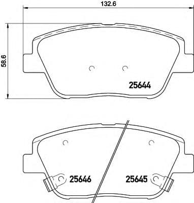 8DB 355 020-551 Behr Hella Тормозные колодки