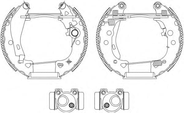 8DB 355 003-931 Behr Hella Гальмівні колодки