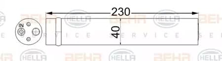 8ft351192664 Behr Hella Осушувач кондиціонера