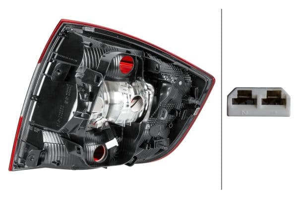 9el354849031 Behr Hella Задній ліхтар для Skoda Rapid