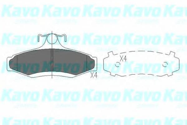 KBP-1006 Kavo Parts Гальмівні колодки