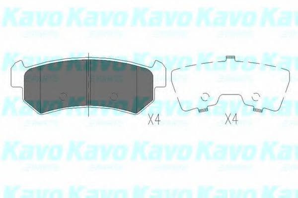 KBP-1007 Kavo Parts Гальмівні колодки