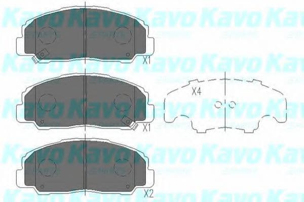 KBP-1505 Kavo Parts Тормозные колодки