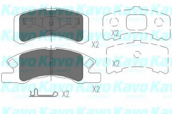 KBP-1511 Kavo Parts Тормозные колодки
