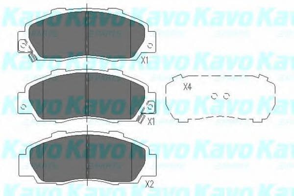 KBP-2002 Kavo Parts Тормозные колодки