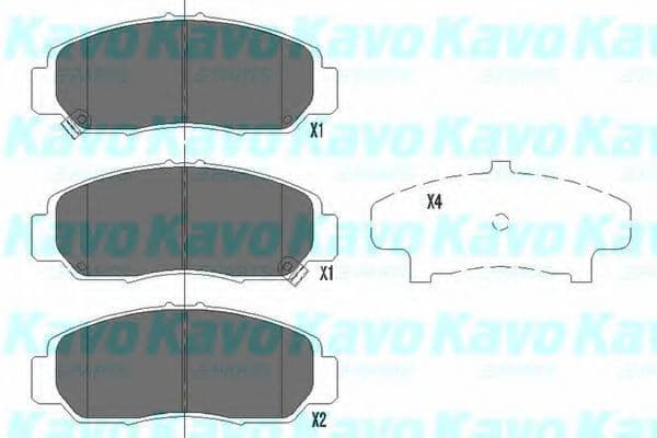 KBP-2037 Kavo Parts Тормозные колодки