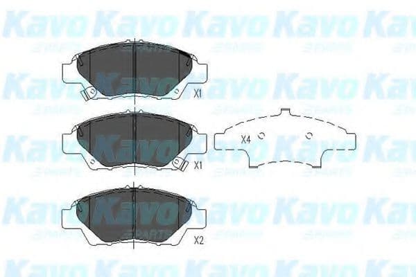 KBP-2045 Kavo Parts Гальмівні колодки