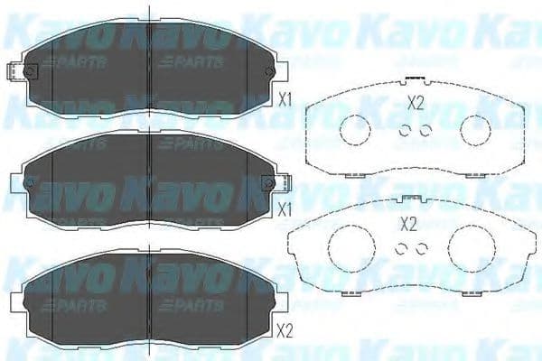 KBP-3003 Kavo Parts Тормозные колодки
