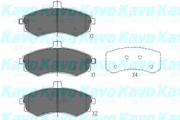 KBP-3006 Kavo Parts Тормозные колодки