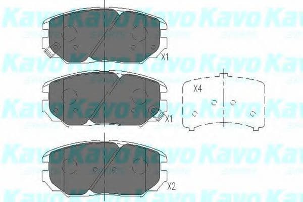 KBP-3020 Kavo Parts Гальмівні колодки
