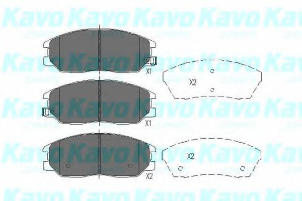 KBP-3021 Kavo Parts Гальмівні колодки
