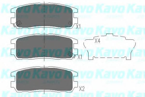 KBP-3502 Kavo Parts Гальмівні колодки