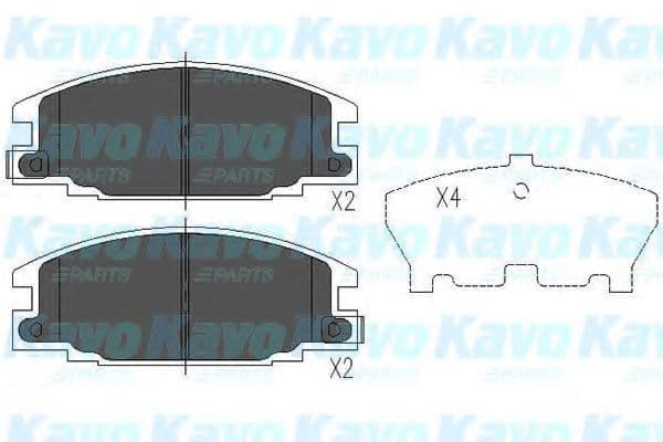 KBP-3503 Kavo Parts Гальмівні колодки