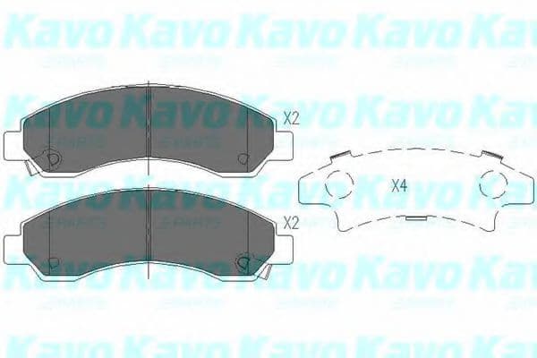 KBP-3514 Kavo Parts Гальмівні колодки