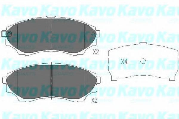 KBP-4514 Kavo Parts Тормозные колодки
