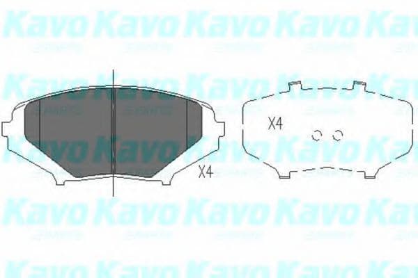 KBP-4546 Kavo Parts Гальмівні колодки для Mazda RX-8