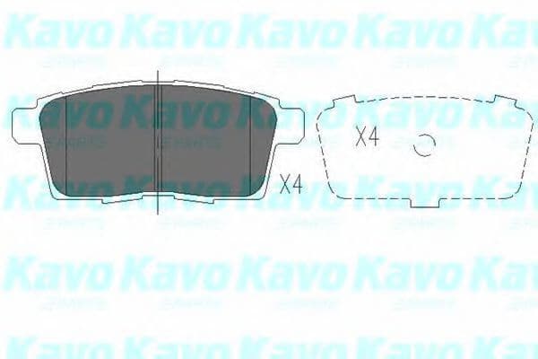 KBP-4559 Kavo Parts Тормозные колодки