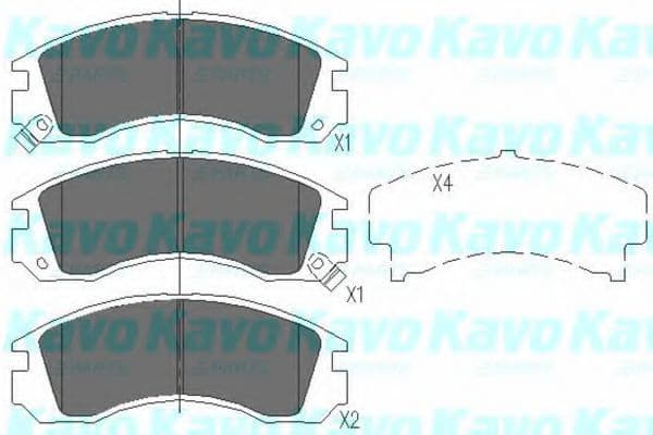 KBP-5503 Kavo Parts Гальмівні колодки