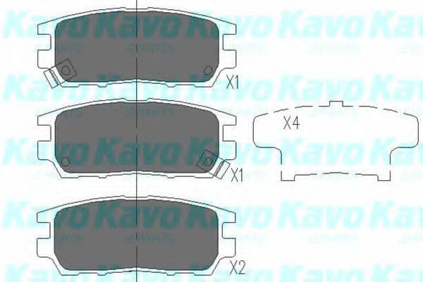 KBP-5504 Kavo Parts Гальмівні колодки