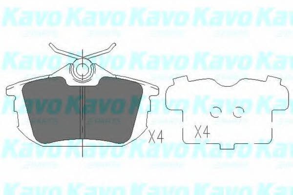 KBP-5513 Kavo Parts Гальмівні колодки