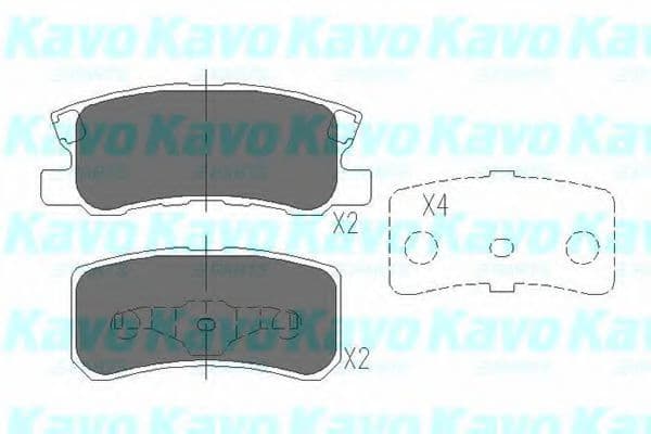 KBP-5515 Kavo Parts Гальмівні колодки