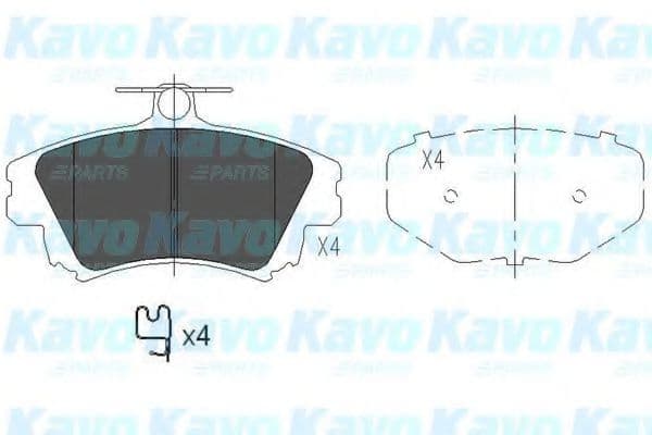 KBP-5519 Kavo Parts Гальмівні колодки