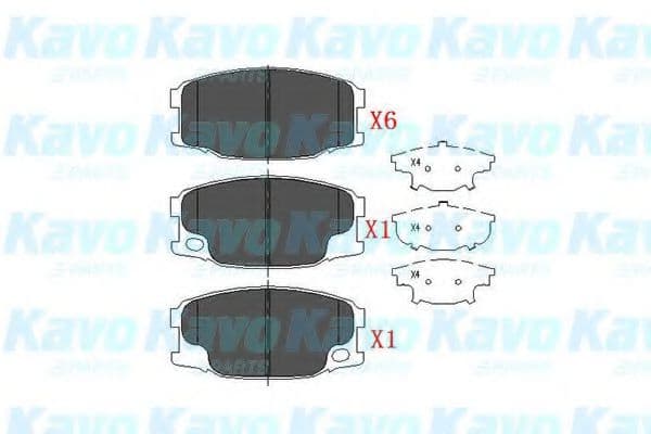 KBP-5535 Kavo Parts Гальмівні колодки для Mitsubishi Canter
